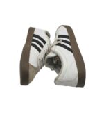 Adidasi dama Adidas, 39, imitație de piele, piele intoarsa, alb - imagine 4