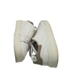 Adidasi barbati Bershka, 43, imitație de piele, alb - imagine 4