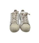 Adidasi dama Adidas Superstar, 38, imitație de piele, piele, alb - imagine 3