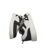 Adidasi dama 42, imitație de piele, alb negru - imagine 4