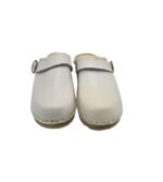 Saboti dama Toffeln, 38, piele, alb - imagine 3