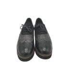 Pantofi dama Maripe, 40, imitație de piele, piele intoarsa, negru gri - imagine 3