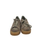 Adidasi dama Puma 35.5, piele intoarsa, gri - imagine 3