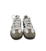 Adidasi barbati Adidas 40, piele, piele intoarsa, alb gri - imagine 3