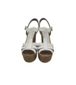 Sandale dama Unisa, 37, piele, alb - imagine 3