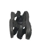 Sandale barbati Crane, 43, imitație de piele, material textil, negru - imagine 4