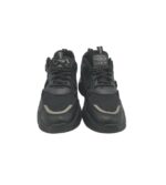 Adidasi dama Fashion, 39, imitație de piele, material textil, negru - imagine 3