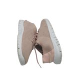 Adidasi dama 40, material textil, crem - imagine 4