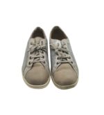 Pantofi dama Solidus, 41, material textil, piele, gri - imagine 3