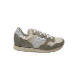 Adidasi barbati Saucony, 44, material textil, piele intoarsa, alb gri