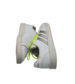 Adidasi dama Adidas, 40, imitație de piele, alb gri - imagine 4