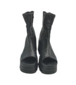 Botine dama (vara) 41, imitatie de piele, negru - imagine 3