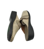 Saboti dama 40, piele intoarsa, crem - imagine 4