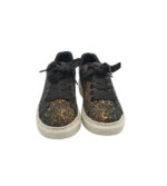 Adidasi dama Skechers, 36, imitație de piele, negru auriu - imagine 3