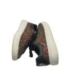 Adidasi dama Skechers, 36, imitație de piele, negru auriu - imagine 4