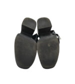 Sandale dama Bershka, 38, imitație de piele, negru - imagine 5