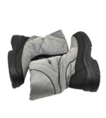 Cizme dama 40, material textil, gri, imblanite - imagine 4