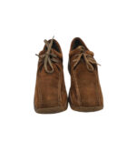 Pantofi dama 38, piele intoarsa, maro - imagine 3