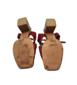 Sandale dama Escape 40, imitatie de piele rosu - imagine 5