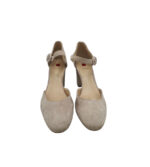 Pantofi  dama Hogl, 38, piele intoarsa, crem - imagine 3