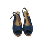 Sandale dama 5th Avenue, 39, material textil, bleumarin - imagine 3