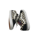 Tenisi dama Vans, 40, material textil, piele intoarsa, negru alb - imagine 4