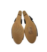 Sandale dama H&M, 39, material textil, negru - imagine 5