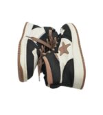 Adidasi dama Graceland 35, imitatie de piele, alb negru - imagine 4