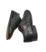 Pantofi barbati 45, piele, negru - imagine 4