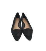 Pantofin dama Zara, 38, piele intoarsa, negru - imagine 3