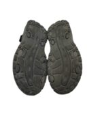 Sandale barbati 41, material textil, maro negru - imagine 5