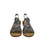 Sandale dama Rieker, 39, imitatie de piele, gri - imagine 3