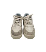 Adidasi dama Tamaris, 40, imitație de piele, piele intoarsa, alb gri - imagine 3