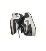 Adidasi dama Nike Jordan, 36, imitație de piele, piele, alb negru - imagine 4