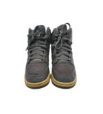 Adidasi dama Jordan, 38, material textil, piele, gri - imagine 3