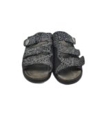 Saboti dama 40, material textil, piele intoarsa, negru - imagine 3