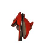 Saboti dama H&m, 41, material textil, rosu - imagine 4