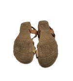 Sandale dama Lasocki, 39, piele, maro, auriu - imagine 5