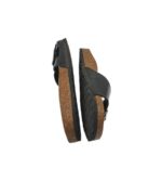 Saboti dama Derbio, 38, imitație de piele, negru - imagine 4