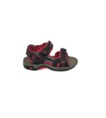 Sandale copii 30, imitație de piele, negru roz