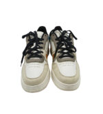 Adidasi barbati Zara 45, imitatie de piele, crem albastru - imagine 3