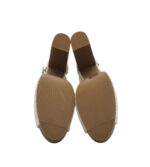 Sandale dama H&M, 41, material textil, alb - imagine 5