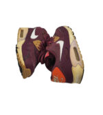 Adidasi dama Nike, 37, material textil, imitatie de piele, visiniu - imagine 4
