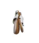 Saboti dama  40, piele, alb - imagine 4