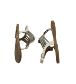 Sandale dama Tamaris, 36, piele, alb gri - imagine 4