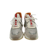 Adidasi dama 39, imitație de piele, material textil, gri - imagine 3