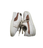 Adidasi dama Puma, 37, imitație de piele, alb maro - imagine 4