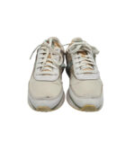 Adidasi dama Puma, 39, piele intoarsa, alb gri - imagine 3