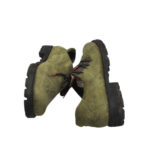 Pantofi dama Think, 41, piele intoarsa, verde - imagine 4