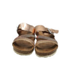 Saboti dama Lico, 38, imitație de piele, auriu - imagine 3